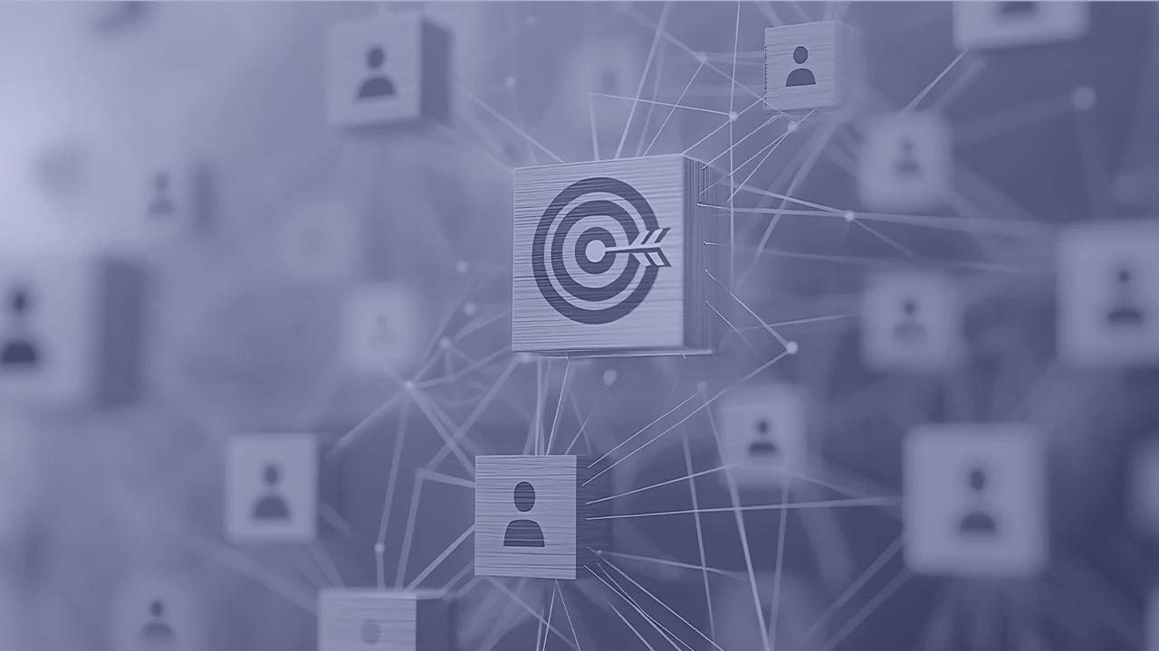 Red de conexiones con un objetivo central - How email marketing fuels your overall inbound strategy in B2B - ViB Tech